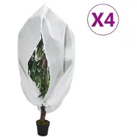 vidaXL Housses de protection pour plantes avec fermeture éclair 4 pcs