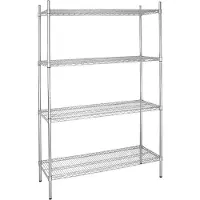 Vogue Étagère de rangement en fil d'acier avec étagères réglables 1220 x 1853 x 460 mm