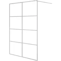 vidaXL Cabine de douche à l'italienne 140x195 cm verre ESG transparent couleur argent