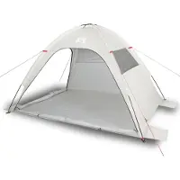 vidaXL Tente de plage Gris Imperméable