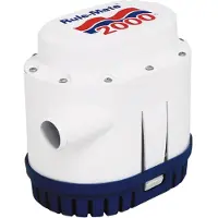 Rule Pumps Pompe de cale automatique 2000 gph/7600 l/h 12 V / 12 A (RU2000)