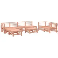 vidaXL set de salon de jardin 9 pièces en bois massif de douglas
