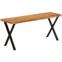 vidaXL Banc avec bord vivant 105 cm bois d'acacia massif