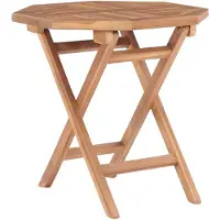 vidaXL Table de jardin pliante 45x45x45 cm bois massif teck