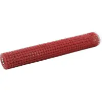 vidaXL Clôture en fil de fer acier avec revêtement PVC 25x1 m rouge