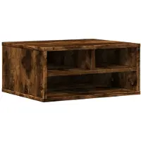 vidaXL Support d'impression chêne fumé 49x40x22,5 cm Bois composite
