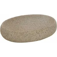 vidaXL Vasque à poser sable ovale 59x40x15 cm Céramique