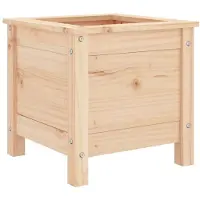 Super Merchant Jardinière 40x40x39 cm bois de pin massif