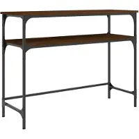 vidaXL Table console chêne marron 100x35,5x75 cm bois d'ingénierie