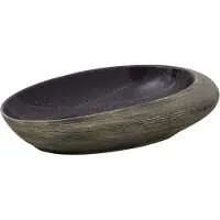 vidaXL Vasque à poser Lilas et Gris Ovale 59x40x14 cm Céramique