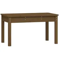 vidaXL Banc de jardin brun miel 80x44x45 cm pin massif