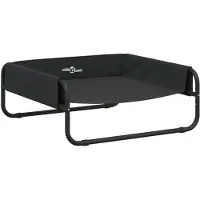 vidaXL Lit pour chien Rehaussé Anthracite Tissu Oxford et acier