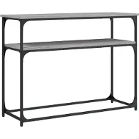vidaXL Table console sonoma gris 100x35,5x75 cm bois d'ingénierie
