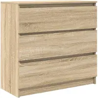 vidaXL Sideboard chêne Sonoma 80x35x76 cm bois composite