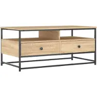 vidaXL Table basse en chêne Sonoma 100x51x45 cm Bois composite