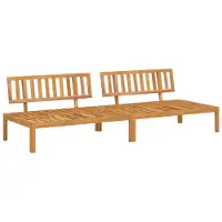 vidaXL Canapés centraux de jardin en palettes 2 pcs. Bois massif acacia