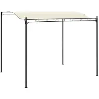 vidaXL Pavillon en tissu blanc crème