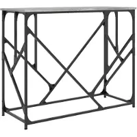 vidaXL Table console sonoma gris 100x40x80 cm bois d'ingénierie