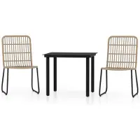 vidaXL Ensemble de jardin 3 pièces aspect chêne