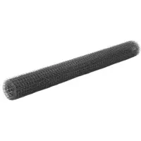 vidaXL Clôture en fil de fer acier avec revêtement PVC 10x1,5 m Gris