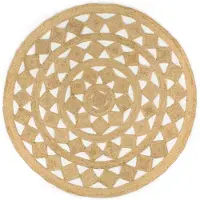 vidaXL Tapis fait à la main Jute tressée 180 cm