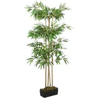 vidaXL Bambou artificiel 988 feuilles 150 cm vert