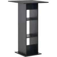 vidaXL Table de bar noire 60x60x110 cm