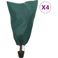 vidaXL Housses de protection pour plantes avec cordon de serrage 4 pcs