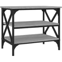 vidaXL Table d'appoint Gris Sonoma 55x38x45 cm Bois composite