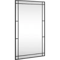 Super Merchant Miroir mural noir 60x100 cm rectangulaire fer