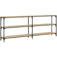 vidaXL Table console Chêne Sonoma 200 x 29 x 75 cm Bois d'ingénierie