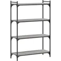 vidaXL Bibliothèque à 4 niveaux sonoma gris 80x30x120 cm
