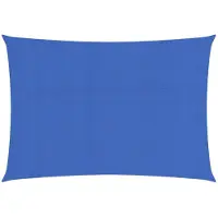 vidaXL Voile d'ombrage 160 g/m² rectangulaire bleu 5x7 m PEHD