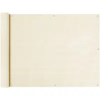 vidaXL Écran De Balcon Crème 90x500 Cm Pehd