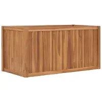 vidaXL Lit surélevé 100x50x50 cm Bois de teck solide