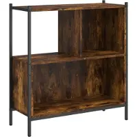 vidaXL Bibliothèque chêne fumé 72x28x77,5 cm bois d'ingénierie