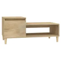 vidaXL Table basse chêne Sonoma 100x50x45 cm bois composite