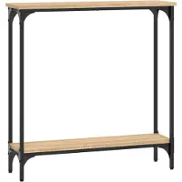 vidaXL Table console Chêne Sonoma 75x22,5x75 cm Bois d'ingénierie