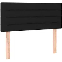 vidaXL Tête de lit noir 80x5x78/88 cm Tissu