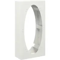 vidaXL Étagère à bois de chauffage Blanc 50x23x100 cm Acier laminé à froid