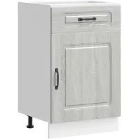 vidaXL Armoire basse de cuisine Kalmar Gris Sonoma Matériau dérivé du bois