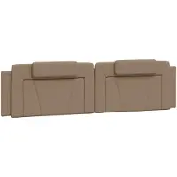 vidaXL Coussin de tête de lit "Viana" Cappuccino-Brun 200 cm similicuir