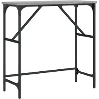 vidaXL Table console sonoma gris 75x32x75 cm bois d'ingénierie