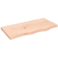 vidaXL Dessus de table 80x40x(2-4) cm bois de chêne massif non traité