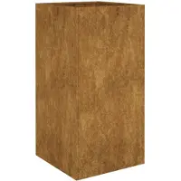 vidaXL Jardinière 40x40x80 cm acier corten