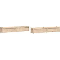 vidaXL Jardinières 2 pcs bois de pin massif