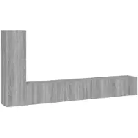 vidaXL Ensemble de meubles TV 3 pièces Gris Sonoma Bois composite