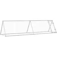 vidaXL Cage à poules argentée 400x105x91 cm Acier galvanisé