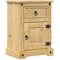 vidaXL Table de chevet Corona 45x35x64 cm bois de pin massif