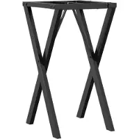 vidaXL Support de table à manger en X 40x40x73 cm acier
